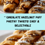 Chocolate Hazelnut Puff Pastry Twists Recipe
