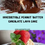 Peanut Butter Chocolate Lava Cake Recipe