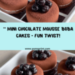 Mini Chocolate Mousse Boba Cakes Recipe