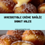 Crème Brûlée Donut Holes Recipe