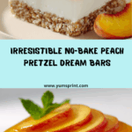 Peachy Pretzel Dream Bars Recipe