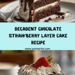 Chocolate Strawberry Layer Cake Recipe