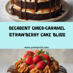 Chocolate Mirror Glaze Cake with Raspberry Coulis Recipe