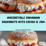 Papanasi – Romanian Doughnuts with Cream & Jam Recipe