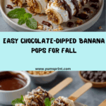 Chocolate-Dipped Frozen Banana Pops Recipe