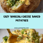 Cheesy Baked Potatoes with Broccoli Cheese Sauce Recipe