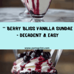 Berry Ice Cream Sundae with Vanilla & Whipped Cream Recipe