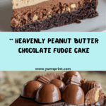 Peanut Butter and Chocolate Fudge Cake Recipe