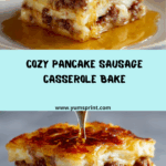 Pancake Sausage Casserole Bake Recipe