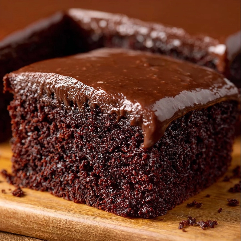 Moist Chocolate Cake with Chocolate Ganache Recipe
