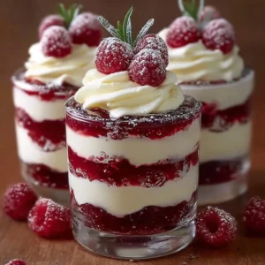 Heavenly Raspberry White Chocolate Mousse Parfait Recipe