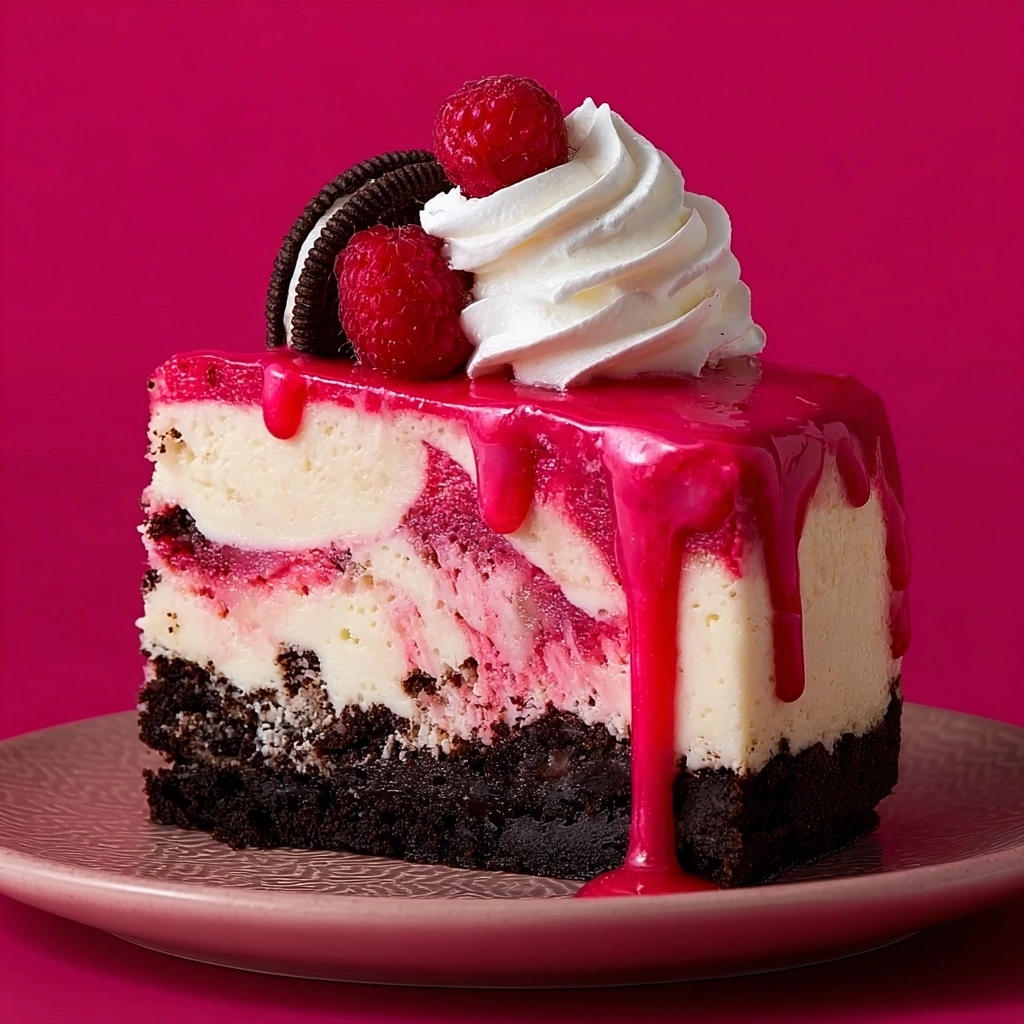Pink Velvet Raspberry Cheesecake Recipe - Recipe Image