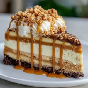 Peanut Butter Cheesecake with Caramel Bliss Recipe