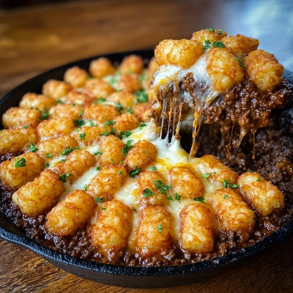 Sloppy Joe Tater Tot Casserole Full Recipes Recipe
