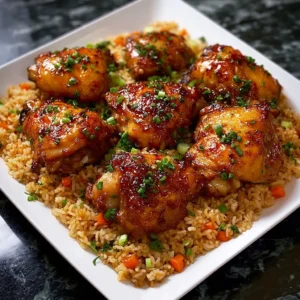 Slow Cooker Honey Garlic Chicken & Rice Recipe