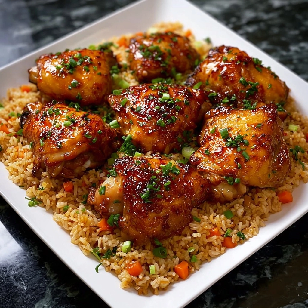 Slow Cooker Honey Garlic Chicken & Rice Recipe 3 Slow Cooker Honey Garlic Chicken & Rice Recipe - Recipe Image