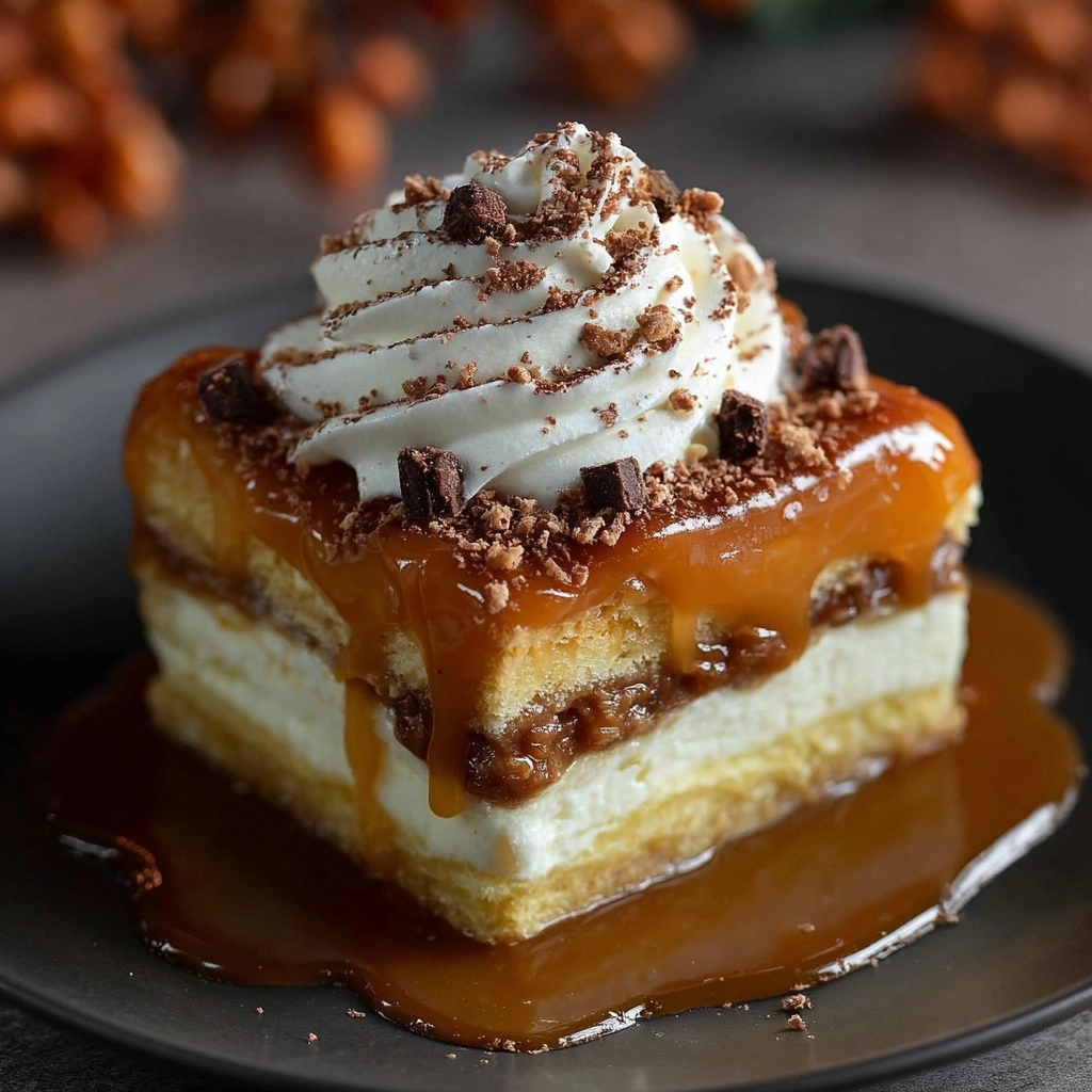 Caramel Cream Cheese Puff Pastry Squares Recipe