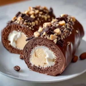 Ice Cream Chocolate Log Recipe