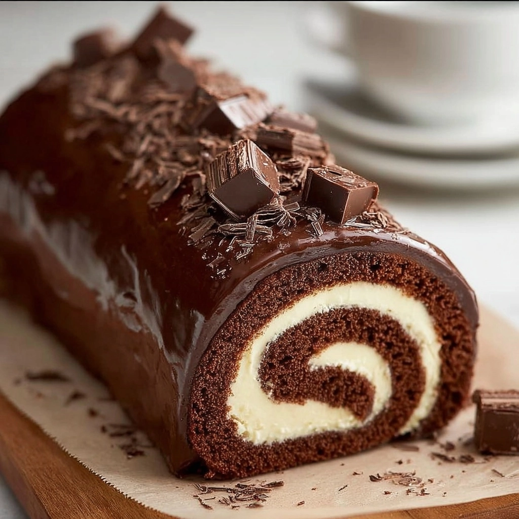 Chocolate Swiss Roll Cake Recipe