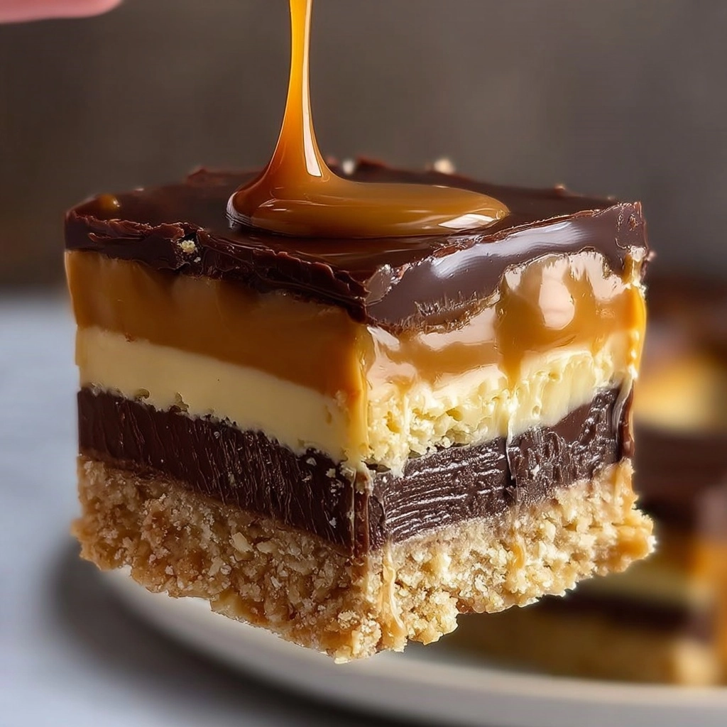 Millionaire's Caramel Cheesecake Bars Recipe