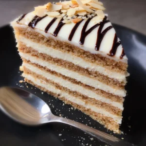 Elegant Almond Cream Cake Recipe