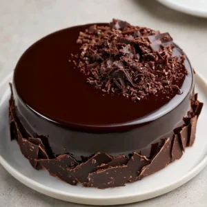 Decadent Chocolate Cake with Ganache Glaze Recipe
