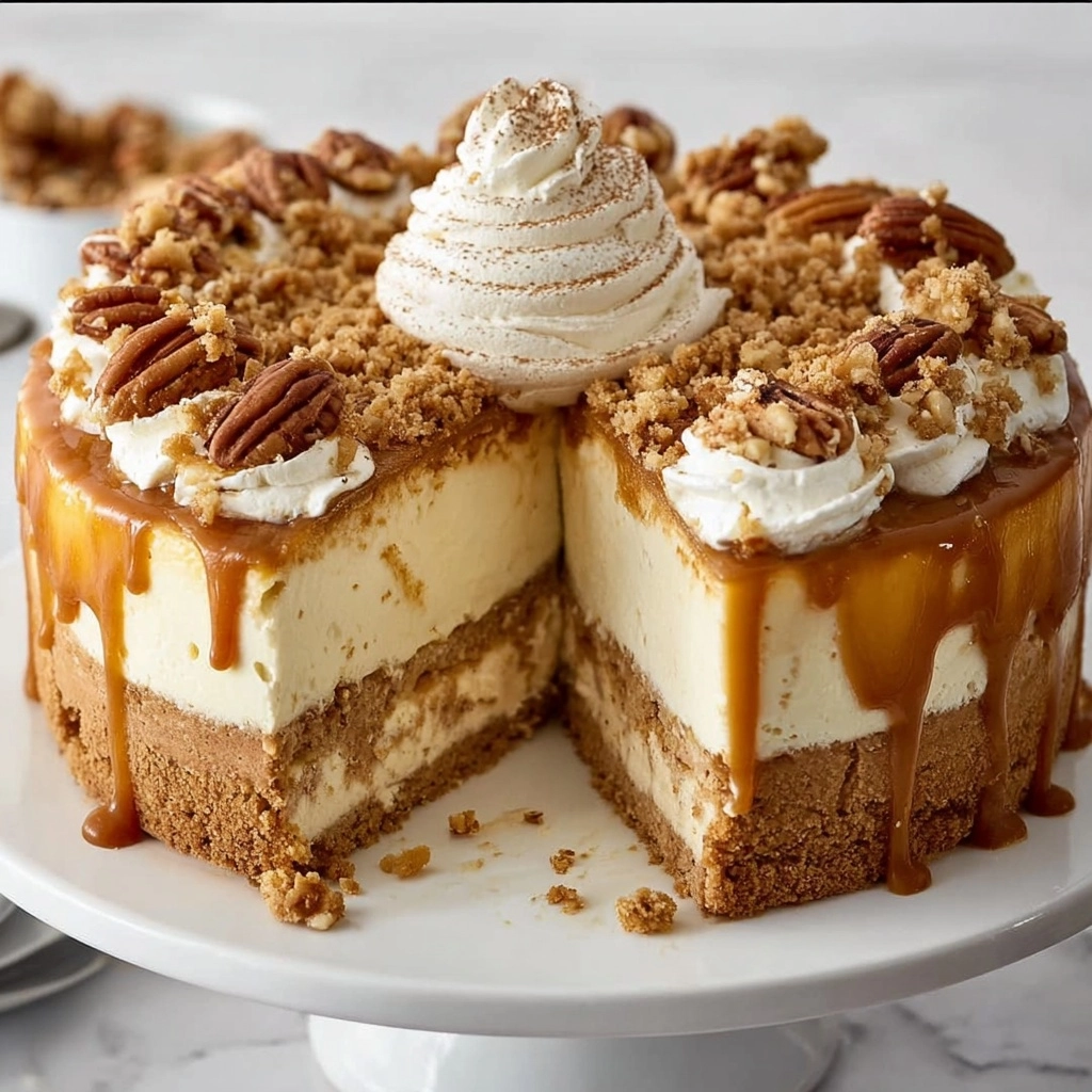 Banana Pecan Caramel Ice Cream Cake Recipe