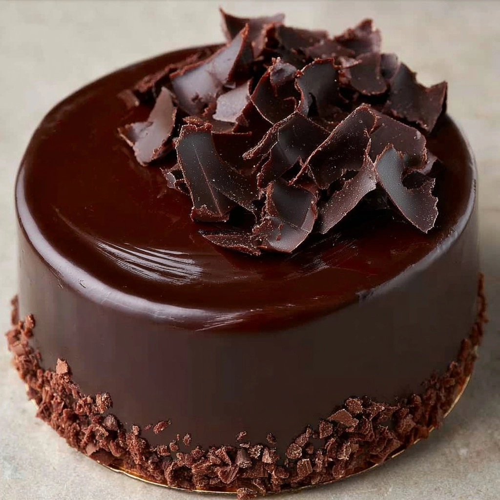 Decadent Chocolate Cake with Ganache Glaze Recipe