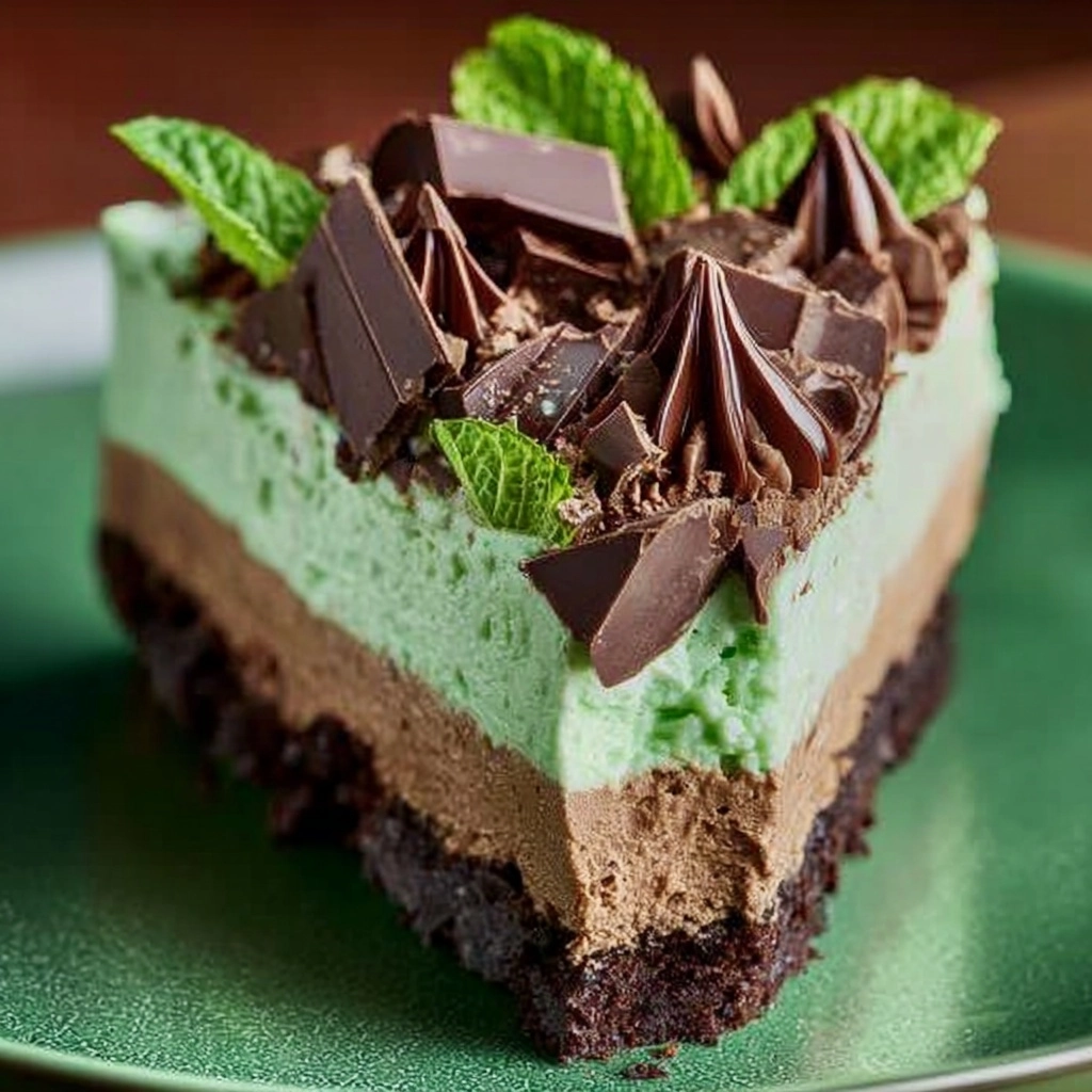 Creamy Mint Chocolate Cheesecake Recipe