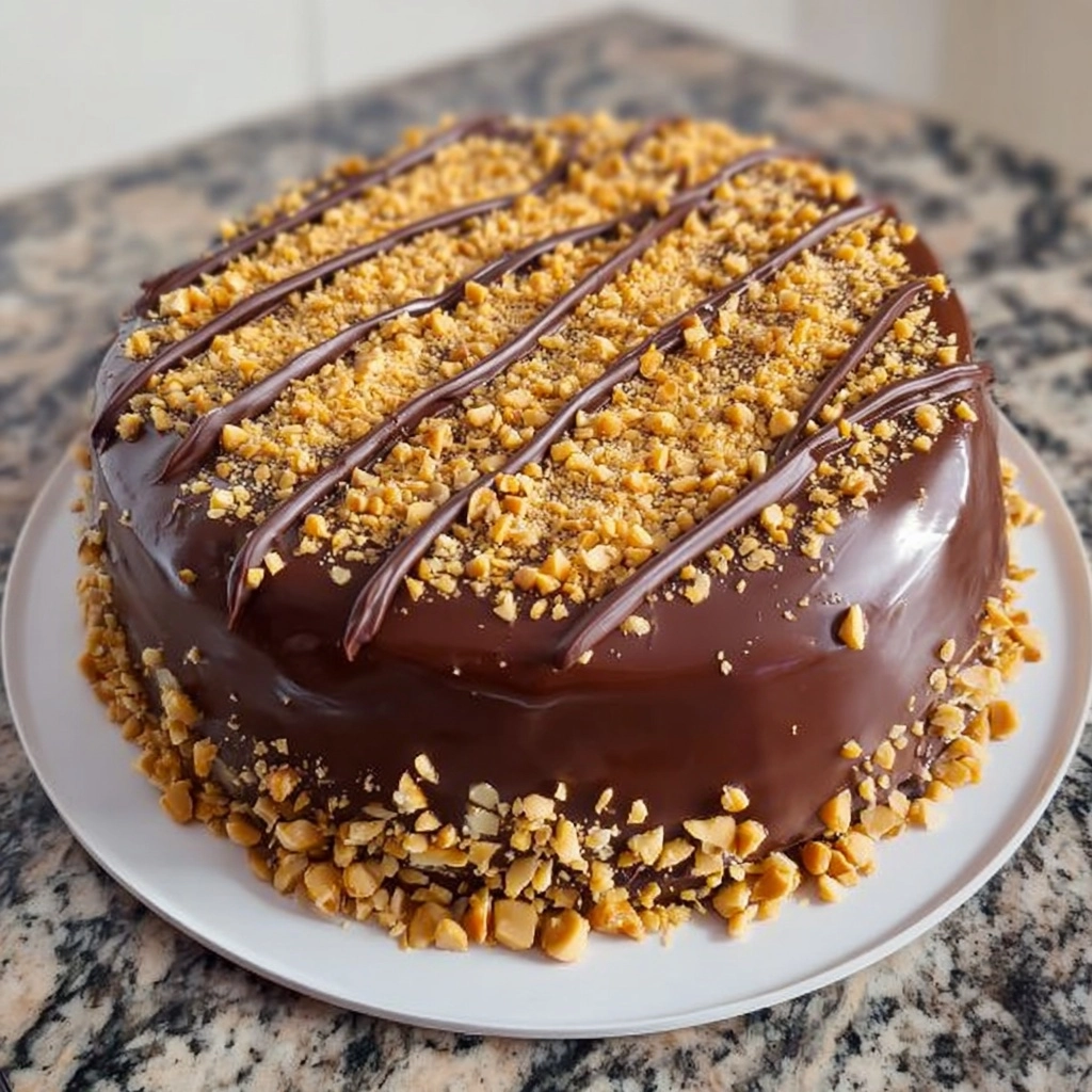 Chocolate Peanut Cake Recipe 2 Chocolate Peanut Cake Recipe - Recipe Image