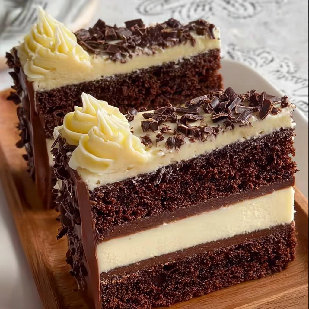 Chocolate Dream Cake Slices Recipe 3 Chocolate Dream Cake Slices Recipe - Recipe Image