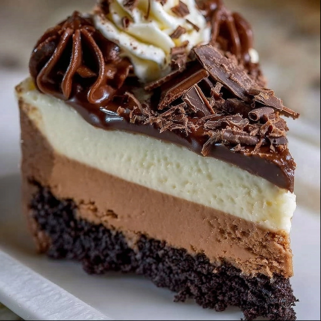 Triple Chocolate Cheesecake With Oreo Crust Recipe 2 Triple Chocolate Cheesecake With Oreo Crust Recipe - Recipe Image