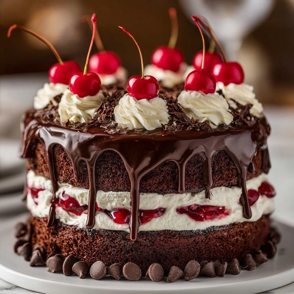 Chocolate Cherry Cake Recipe 3 Chocolate Cherry Cake Recipe - Recipe Image