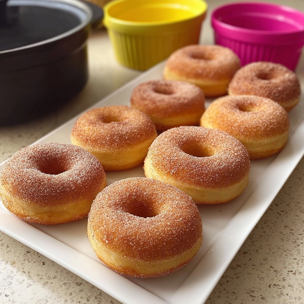 Baked Cinnamon Sugar Donuts Recipe - Recipe Image