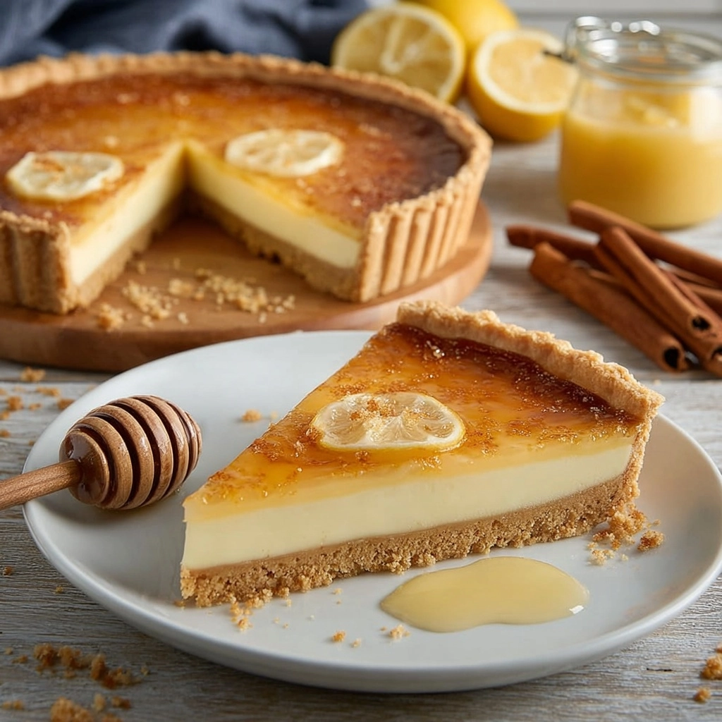 Santorini-Style Honey Pie Recipe 2 Santorini-Style Honey Pie Recipe - Recipe Image