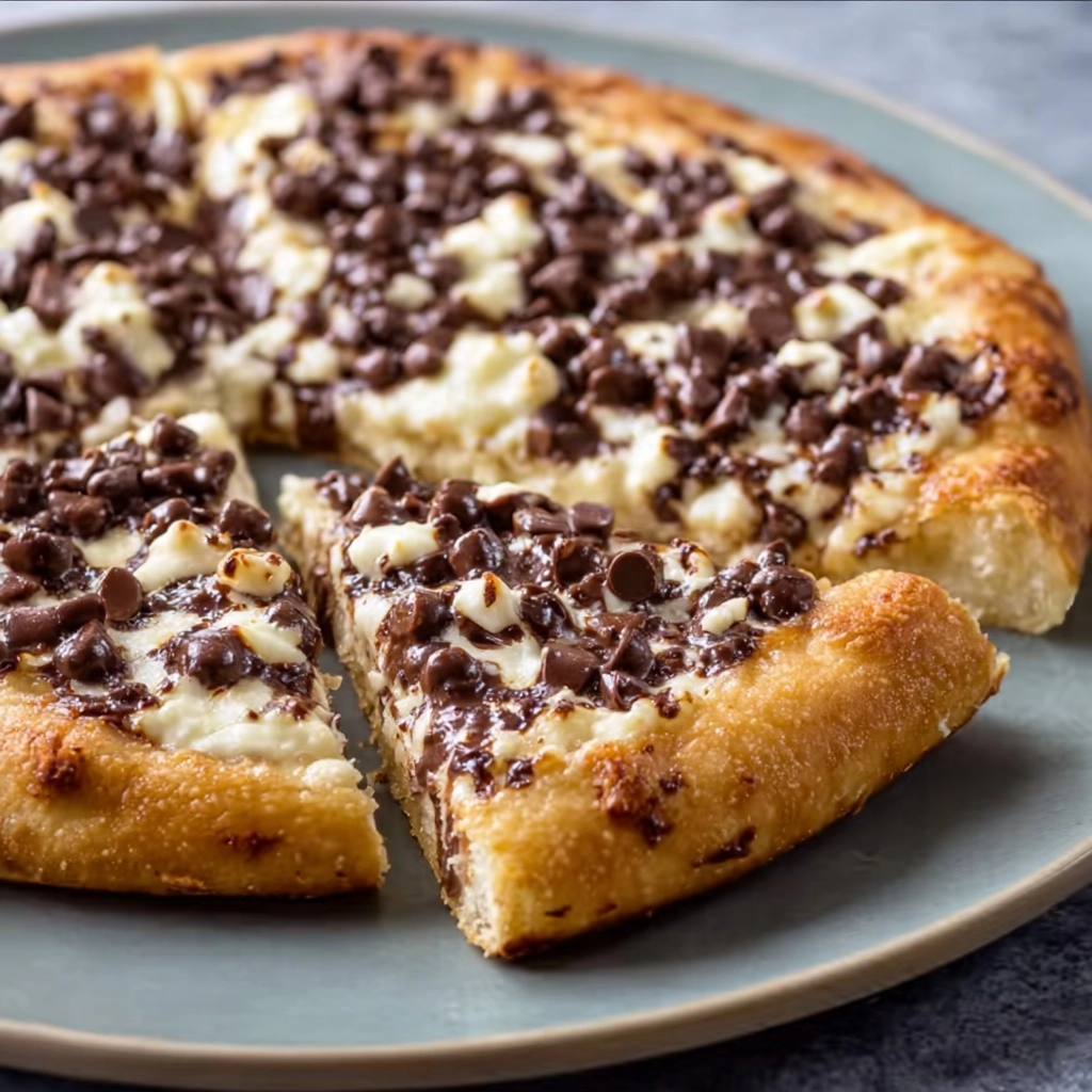 Chocolate Chip Dessert Pizza Recipe - Recipe Image