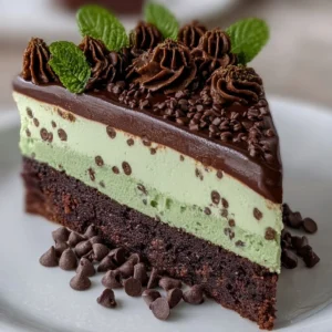 Chocolate Mint Cheesecake Cake Recipe