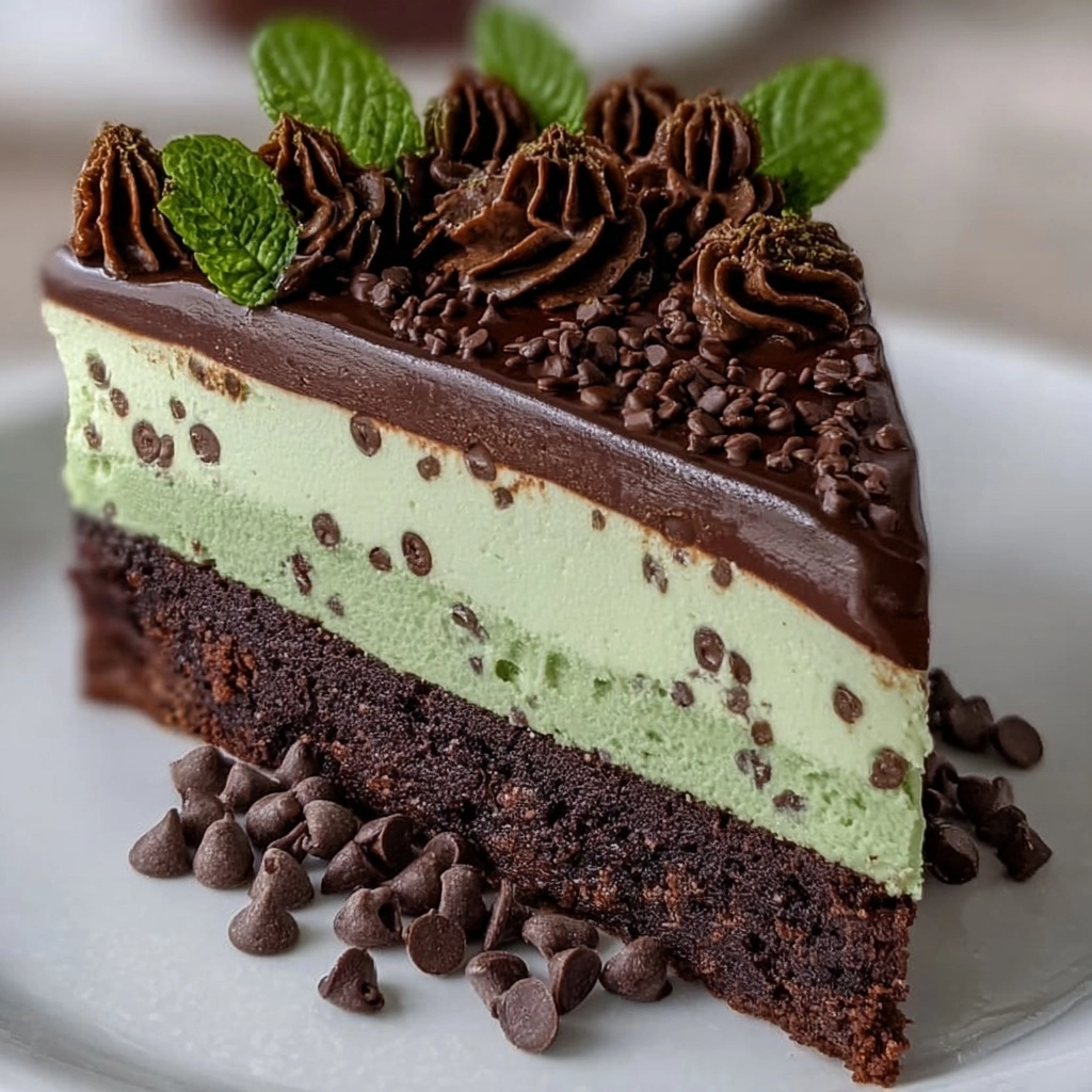 Chocolate Mint Cheesecake Cake Recipe 3 Chocolate Mint Cheesecake Cake Recipe - Recipe Image