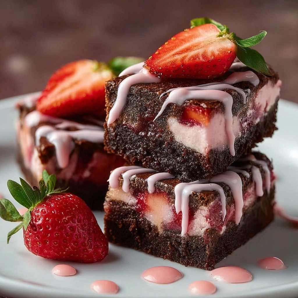 Strawberry Brownies Recipe 1 Strawberry Brownies Recipe
