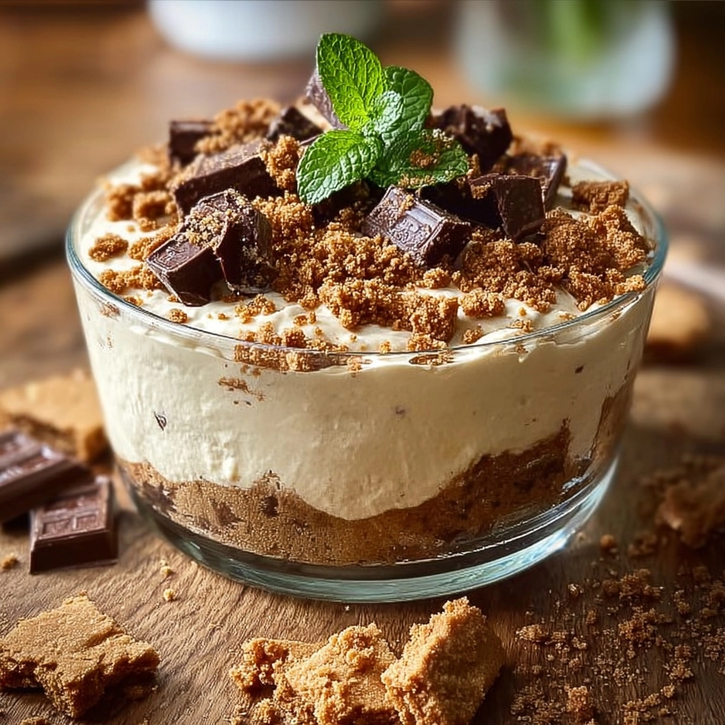 Peppermint Crisp Fridge Tart Recipe - Recipe Image