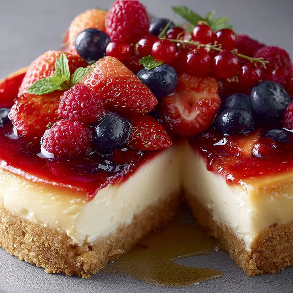 Low-Fat Refined Sugar-Free Cheesecake Recipe - Recipe Image