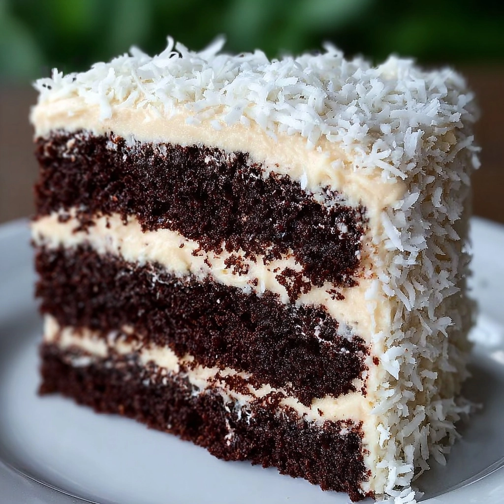 Easy Chocolate Coconut Cake Recipe