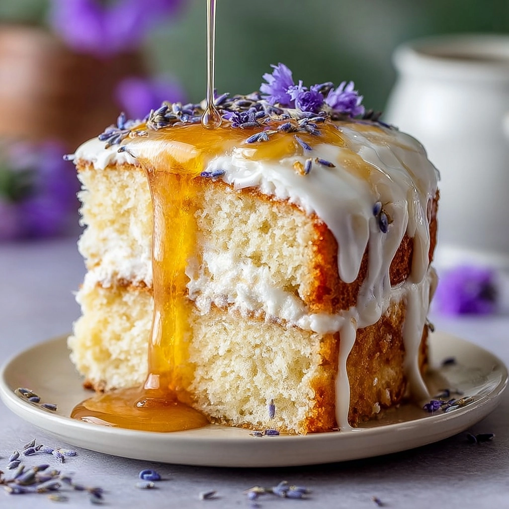 Lavender Honey Cloud Cake Recipe - Recipe Image