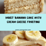 Banana Bliss Cake with Velvety Cream Cheese Frosting Recipe