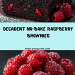 Raspberry No-Bake Brownie Recipe