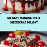 Delightful No-Bake Banana Split Cheesecake Recipe