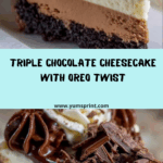 Triple Chocolate Cheesecake With Oreo Crust Recipe