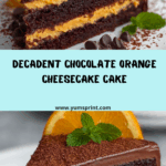Chocolate Orange Cheesecake Layer Cake Recipe