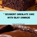 Moist Chocolate Cake with Chocolate Ganache Recipe