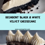 Black and White Velvet Cheesecake Recipe